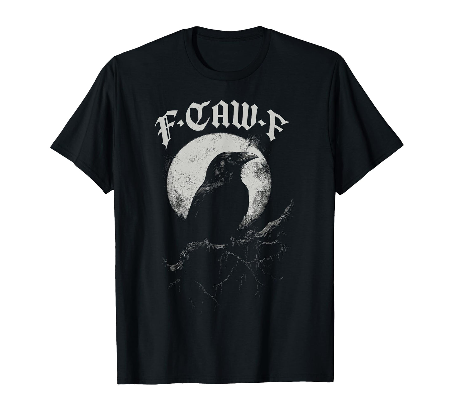 Black Crow, F-Caw-F Funny Black Bird T-Shirt