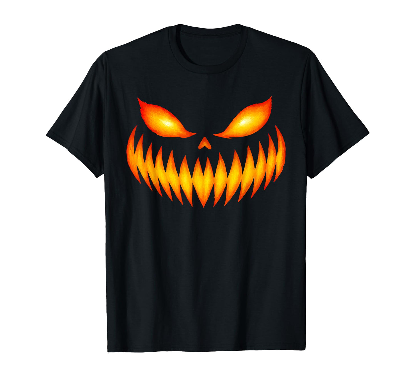 Jack O Lantern Scary Spooky Pumpkin Face Halloween T-Shirt