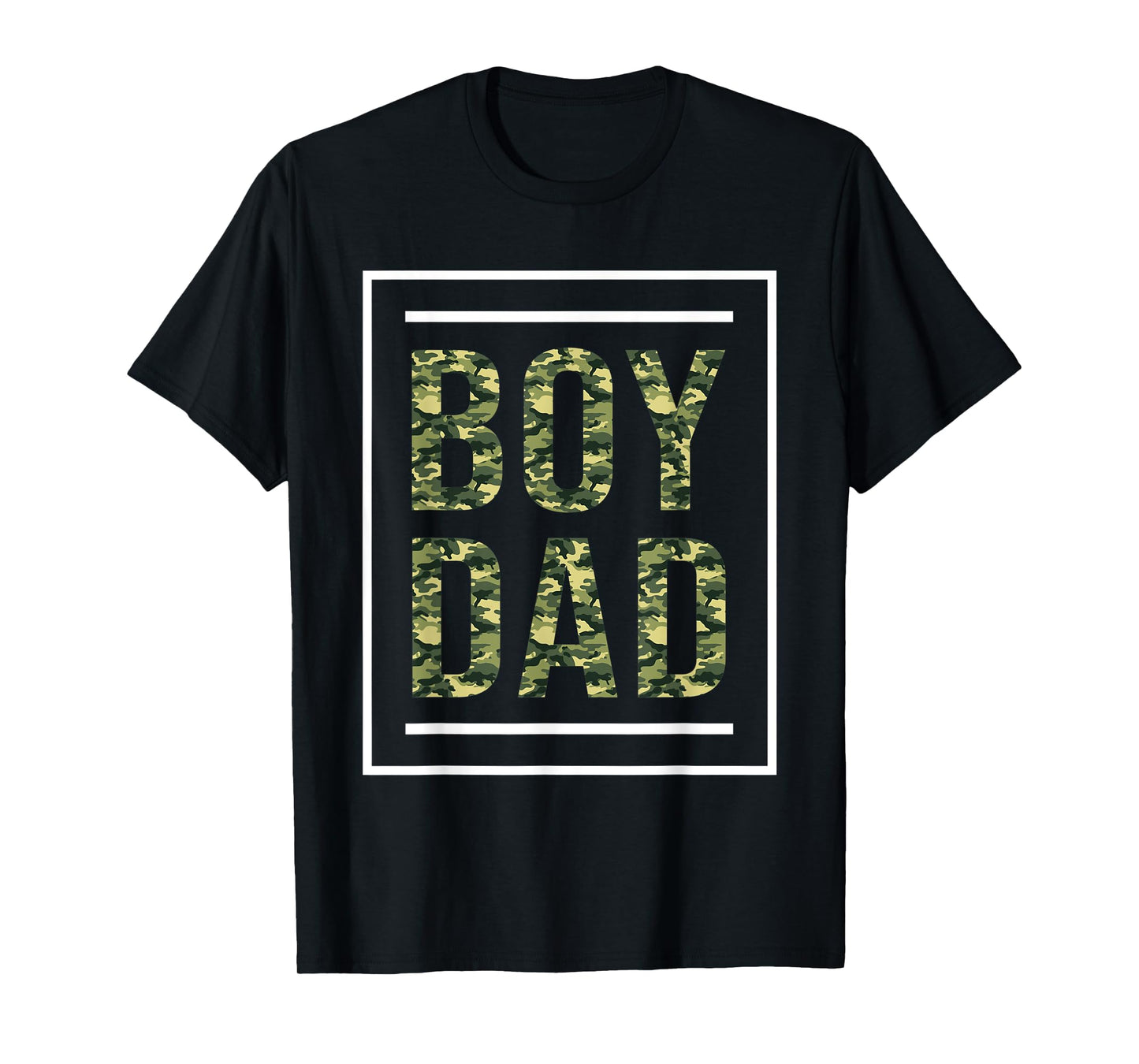 Mens Boy Dad Camo Color Shirt For Father Of Boy Cute Dad Shirt T-Shirt