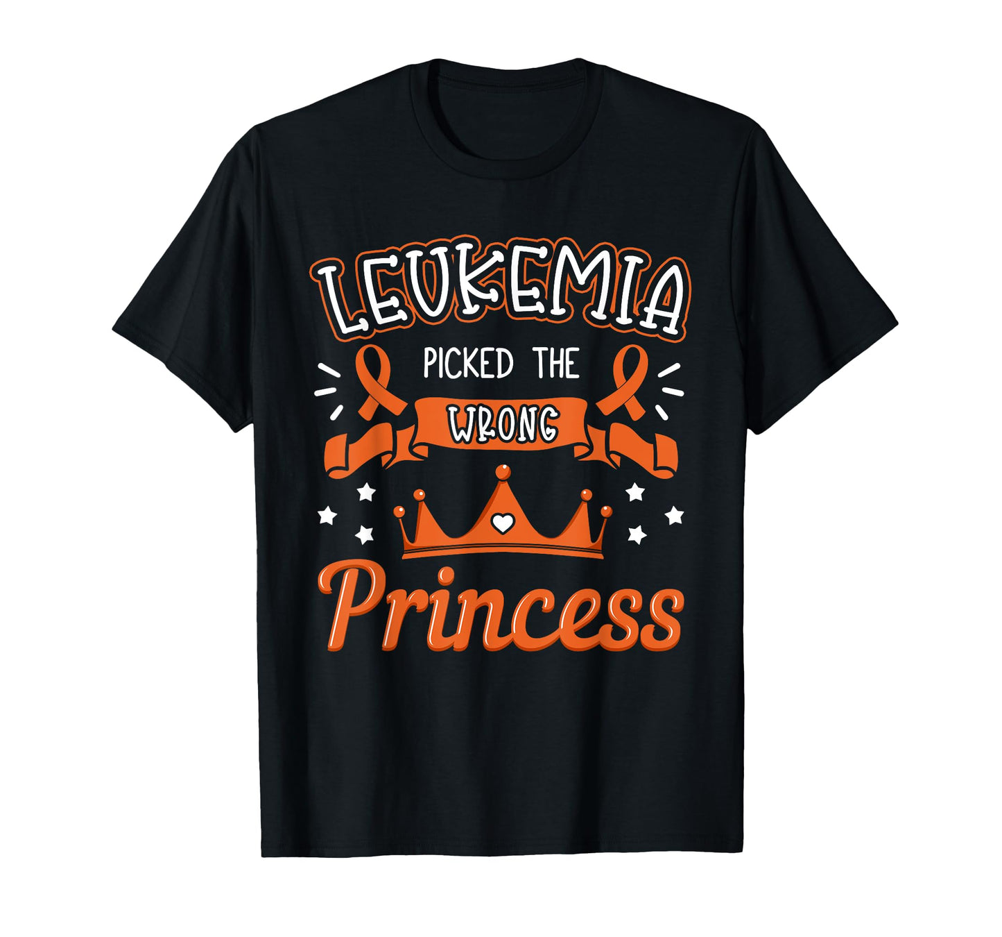 Leukemia Picked The Wrong Princess Cancer Awareness Women T-Shirt