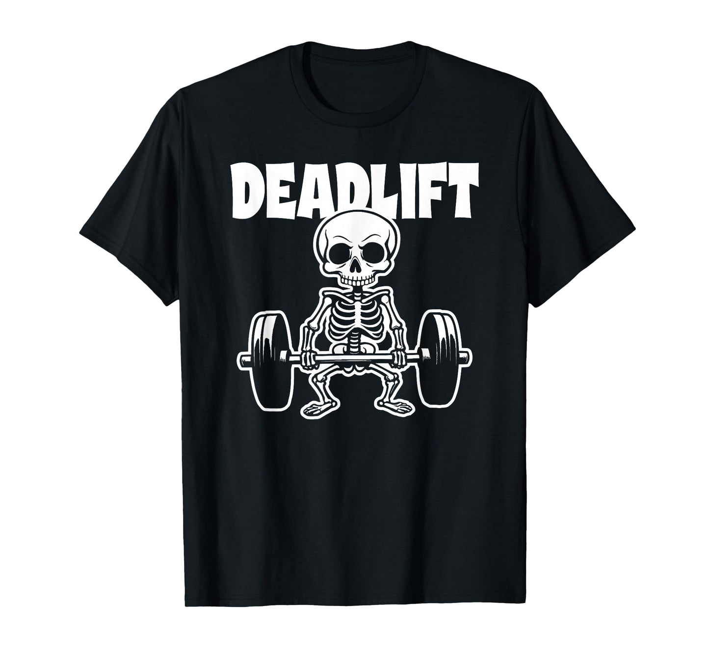 Deadlift Halloween Skeleton Deadlifting Barbell Deadlifter T-Shirt