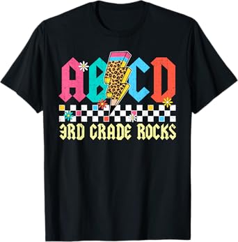 3rd Grade For Boys Girls Teacher Third Grade Back to School T-Shirt