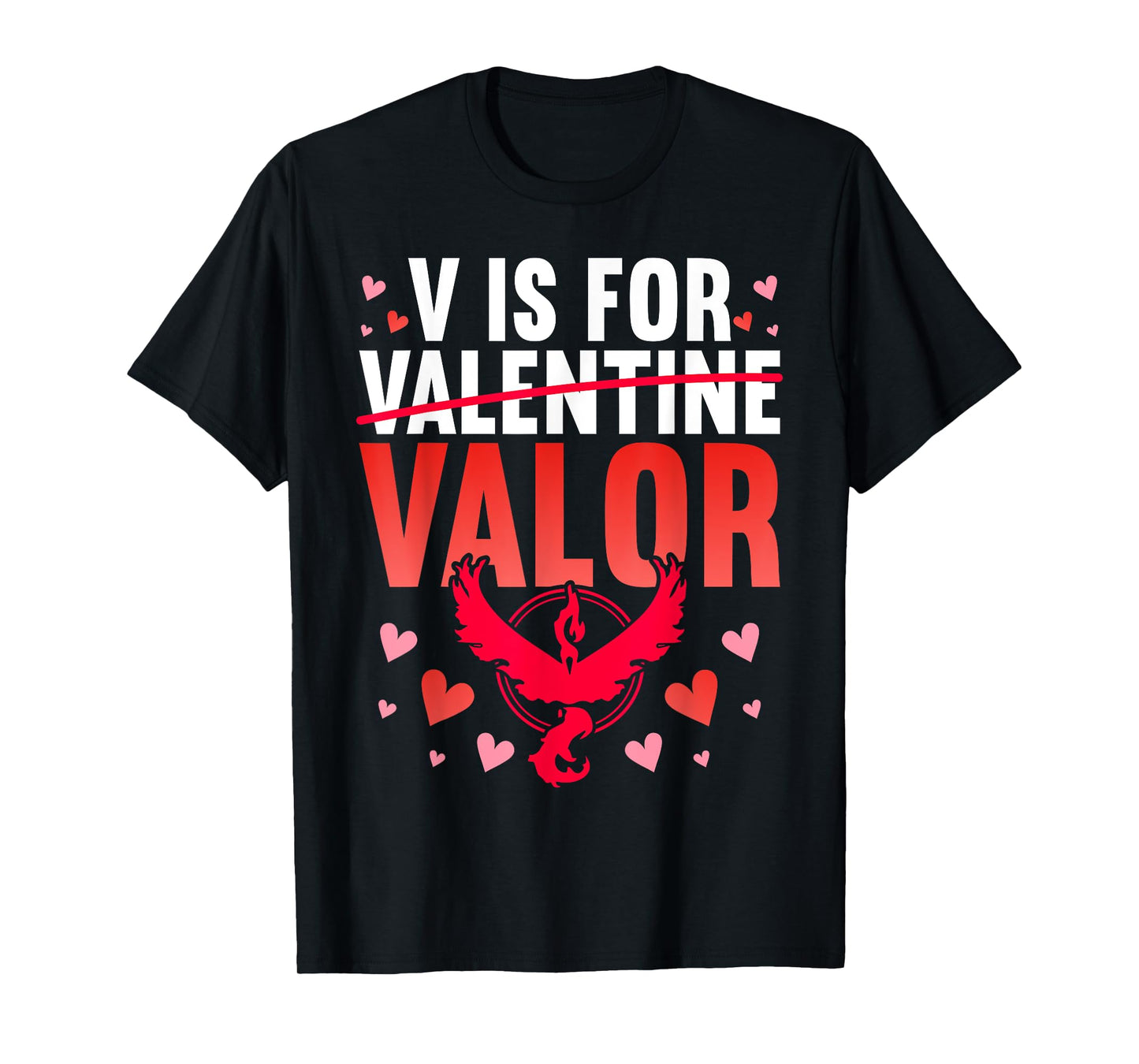 V Is For Valor Shirt Valentines Day Shirt For Boys Girl T-Shirt