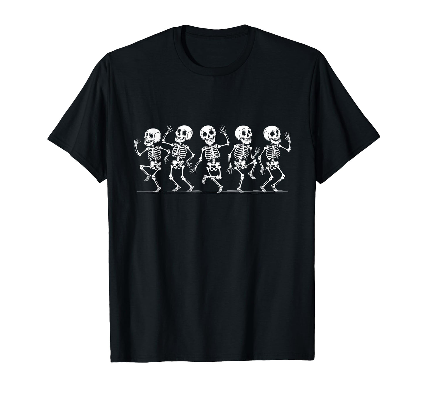 Dancing Skeletons Dance Challenge Boys Girl Kids Halloween T-Shirt