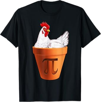 Chicken Pot PI Day T-Shirt Gift Men Women Kids Math T-Shirt