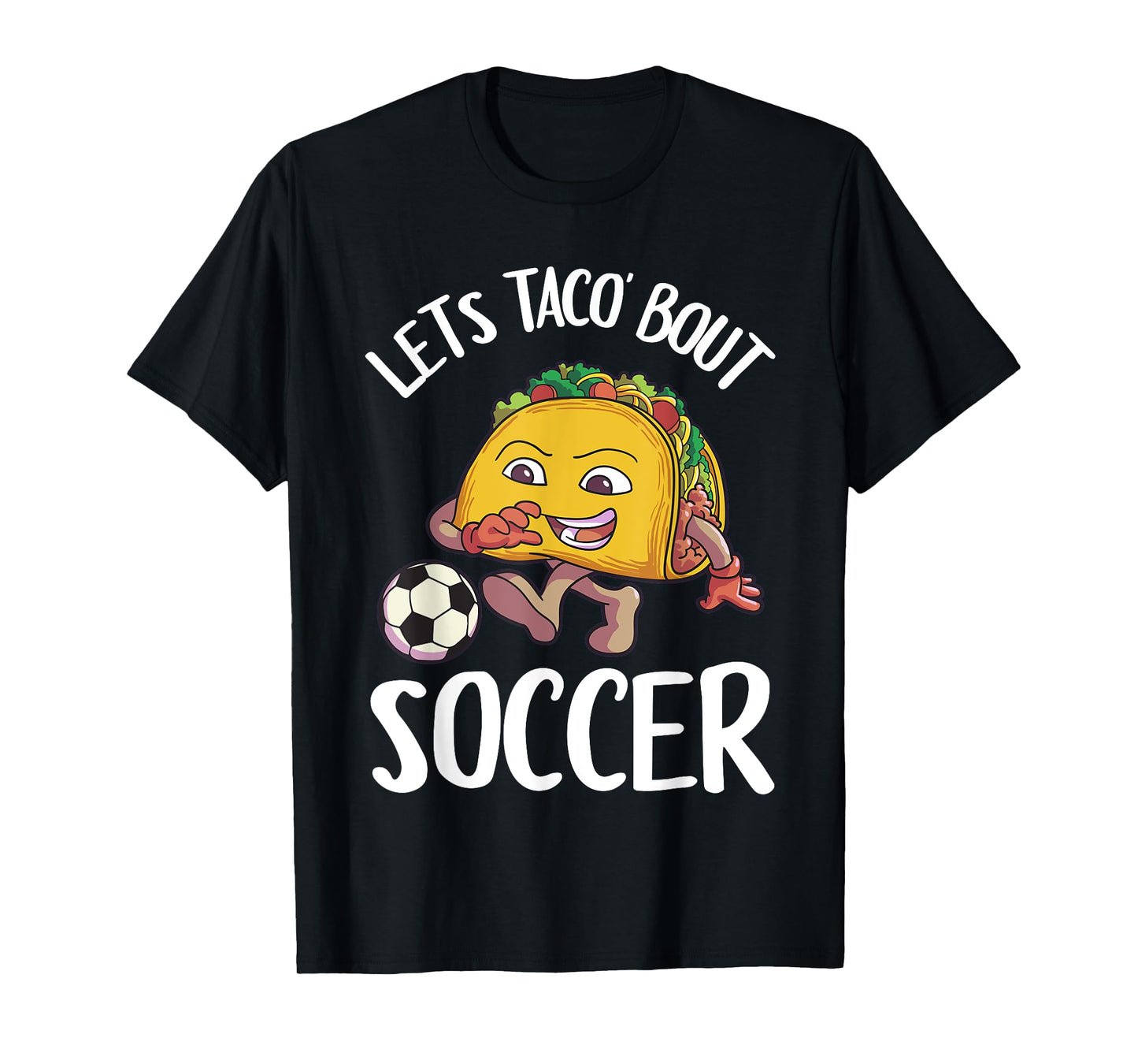 Funny Soccer Shirt Kids Men Taco Lover Gift T-Shirt