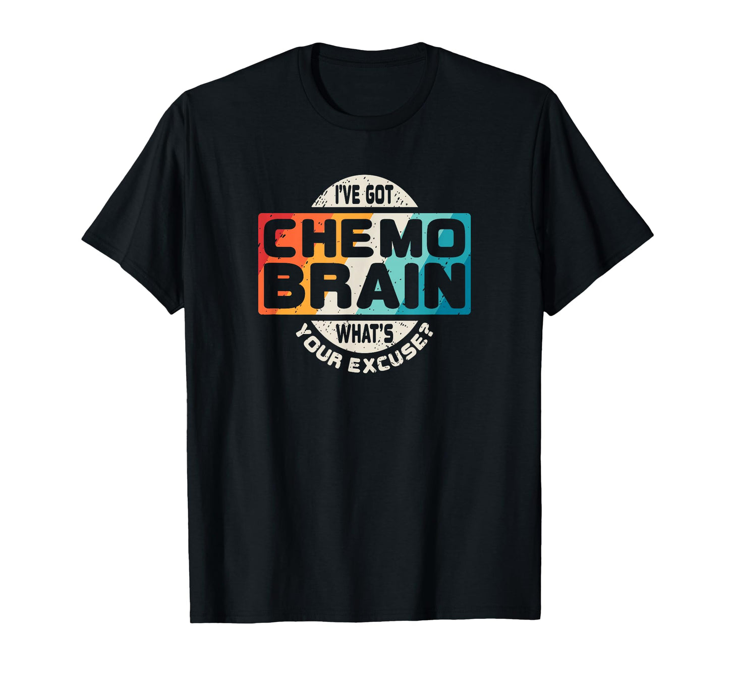 Cancer T Shirt Chemo Brain Retro Awareness Gift T-Shirt
