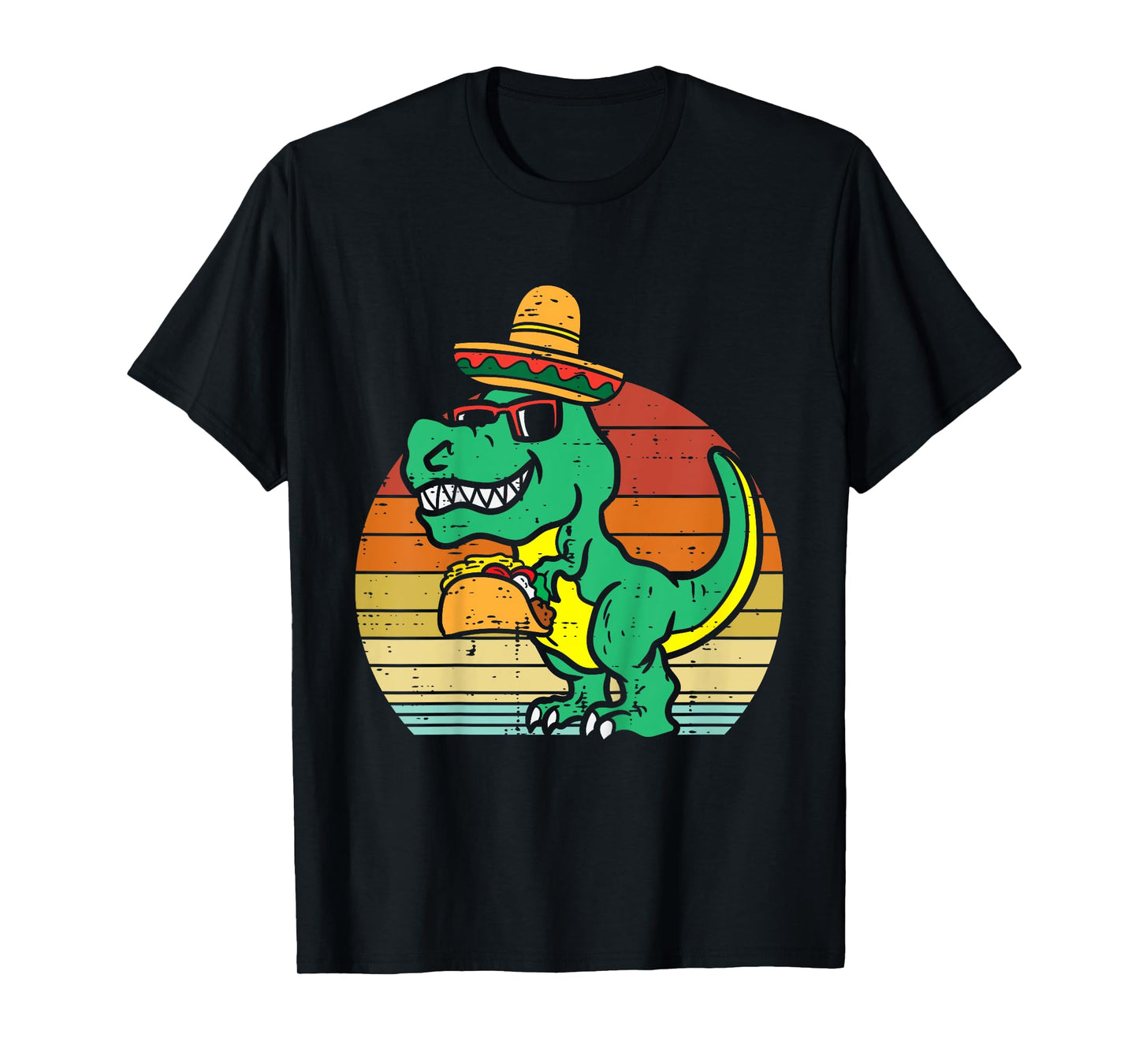 Kids Mexican Dino Taco Trex Toddler Boys Cinco De Mayo Kids T-Shirt