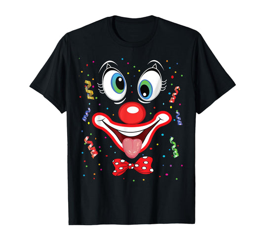 Carnival Clown Face Circus Costume Kids Men Women Carnivals T-Shirt