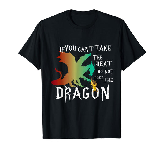 Cool Dragon Flame-Spewing Mythical Creature Design T-Shirt