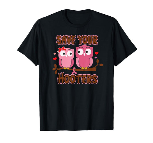Breast Cancer Save Hooters Fight Breast Cancer for Women T-Shirt