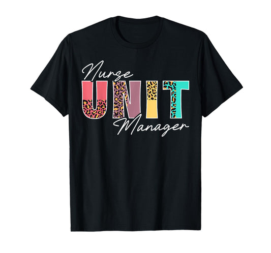 Cute Nurse Unit Manager Leopard T-Shirt