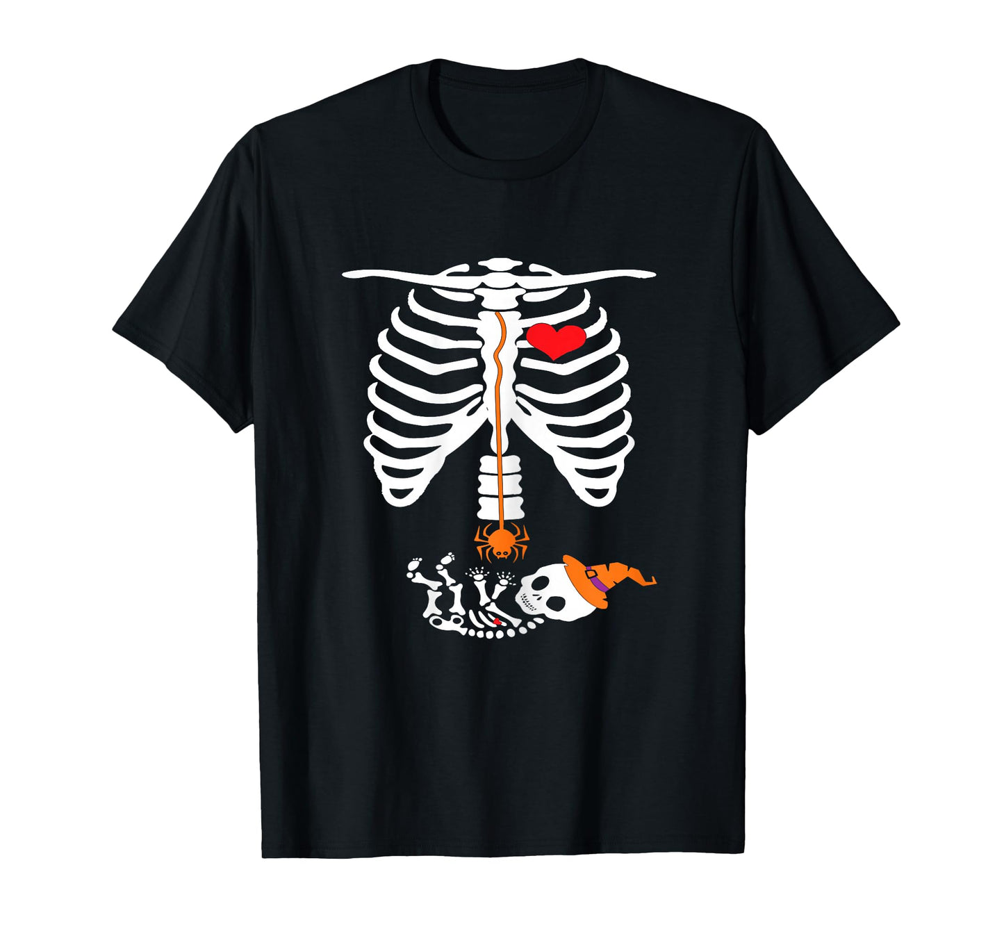 Matching mom and Baby Skeleton for Unique Halloween T-Shirt