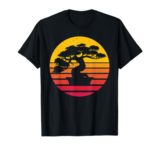 Cute Bonsai Tree Design For Men Women Japanese Culture Plant T-Shirt