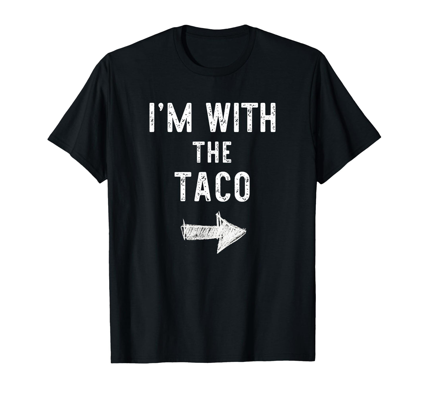 I’m with The Taco Funny Halloween Couple Costume T-Shirt