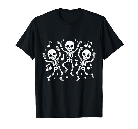 Dancing Skeletons Dance Challenge Halloween Skeleton T-Shirt