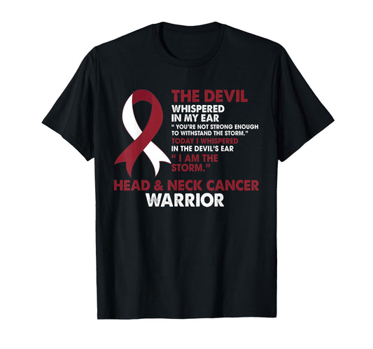 I Am The Storm Head & Neck Cancer Awareness Warrior Fighter T-Shirt