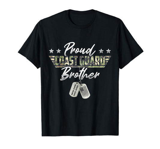 Proud Coast Guard Brother American Military Gifts T-Shirt