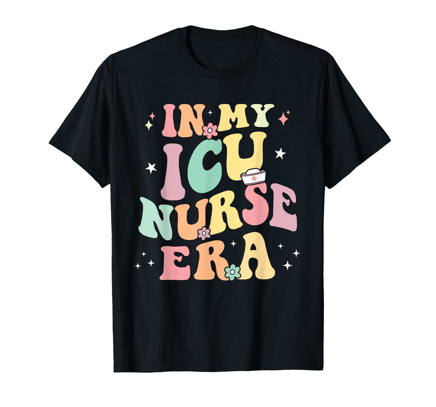 In My ICU Nurse Era Retro Nursing School Intensive Care Unit T-Shirt