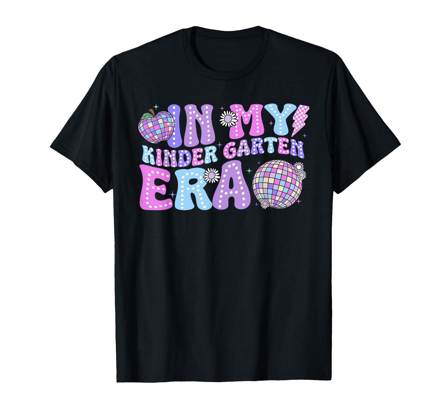 In My Kindergarten Era Retro Back To School Disco Ball T-Shirt