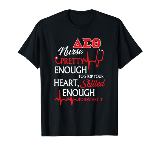 Delta Sigma Theta Sorority Nurse, Delta Nursing Gift T-Shirt