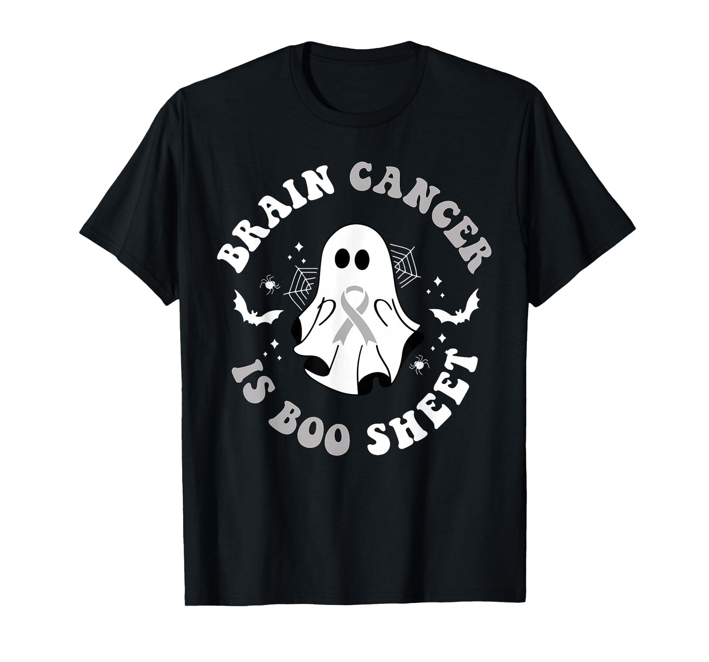 Brain Cancer is Boo Sheet Ghost Ribbon Awareness Halloween T-Shirt
