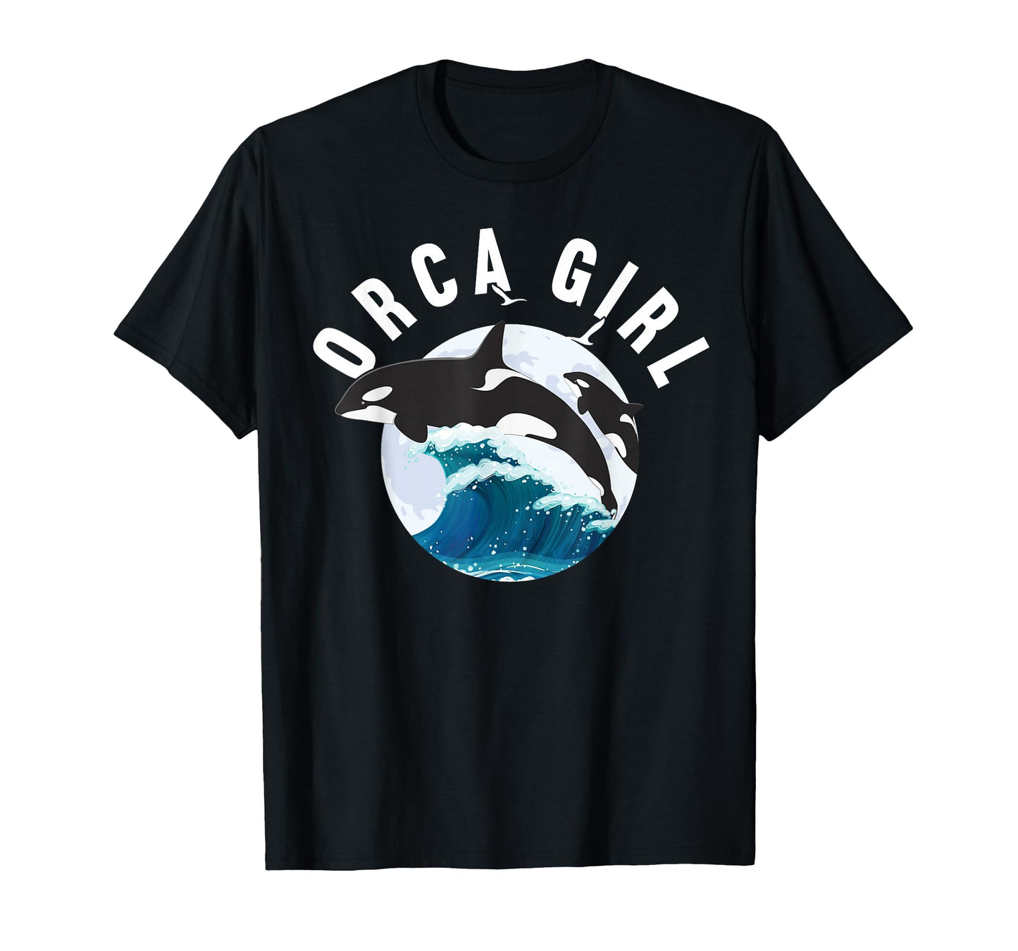 Orca Girl Wild Whale Family Sea Animal Wildlife Boys & Girls T-Shirt
