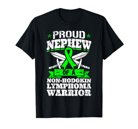 Proud Nephew Of A Non-Hodgkin Lymphoma Warrior Awareness T-Shirt
