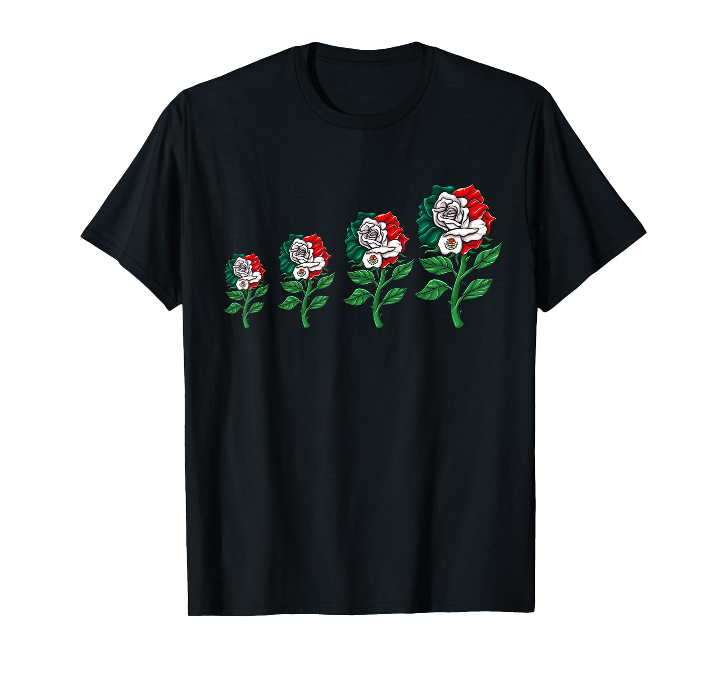 Mexico Gift Rose Tijuana Mexican Hispanic Pride Poncho T-Shirt