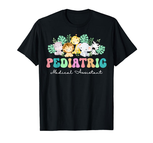 Cute Animal Pediatric Medical Assistant PEDS MA Nurse Grad T-Shirt