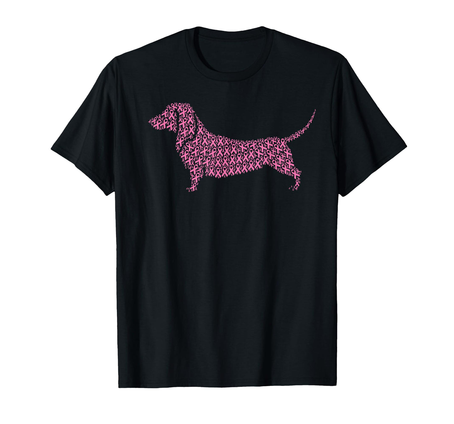 Breast Cancer Awareness Pink Ribbon & Survivor - Dachshund T-Shirt