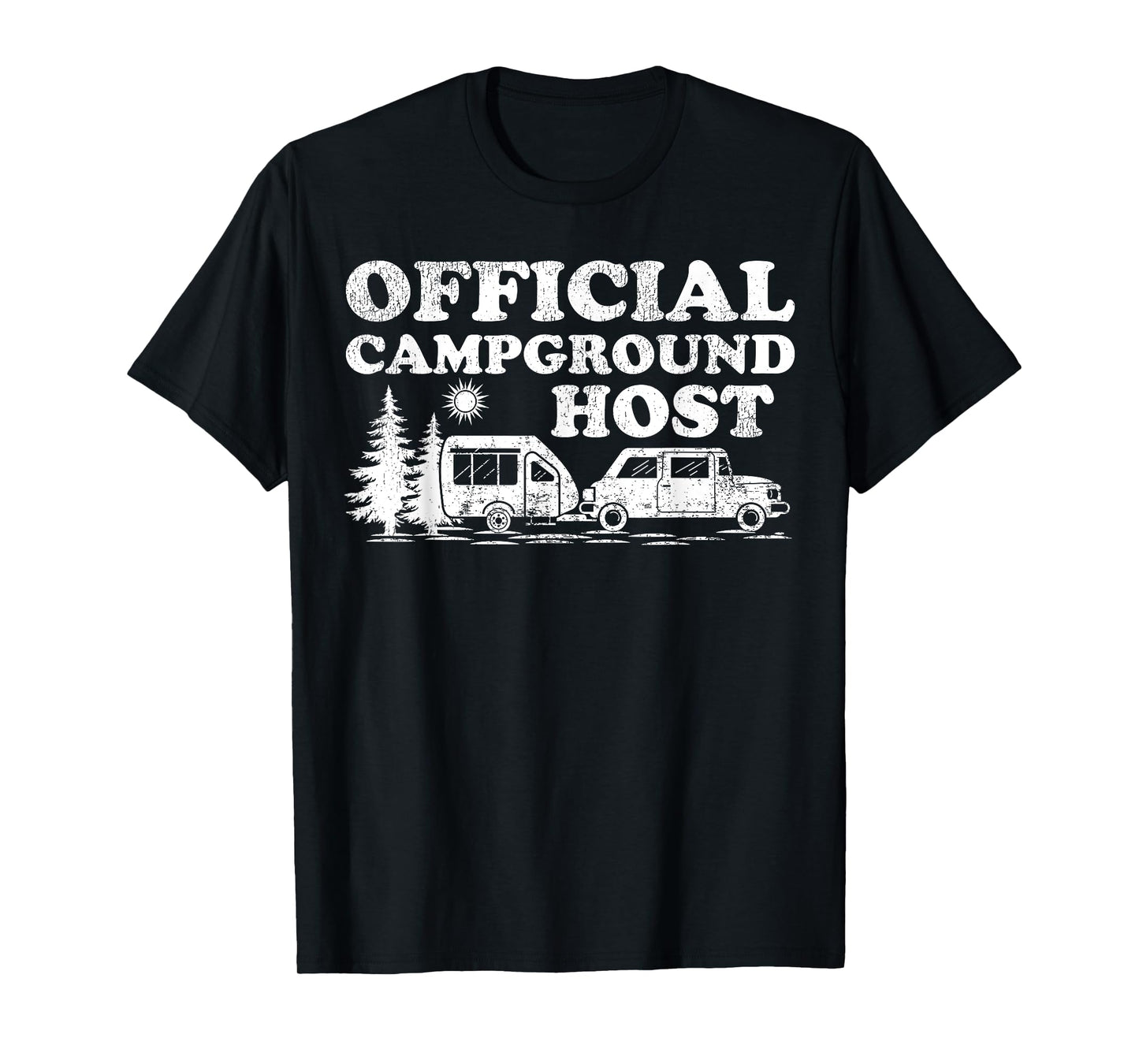 Funny RV Camping Volunteer Official Campground Host T-Shirt