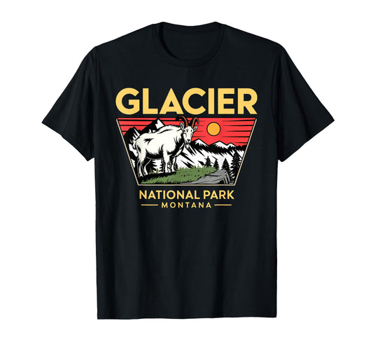 Glacier National Park Mountain Goat for Nature Lovers T-Shirt