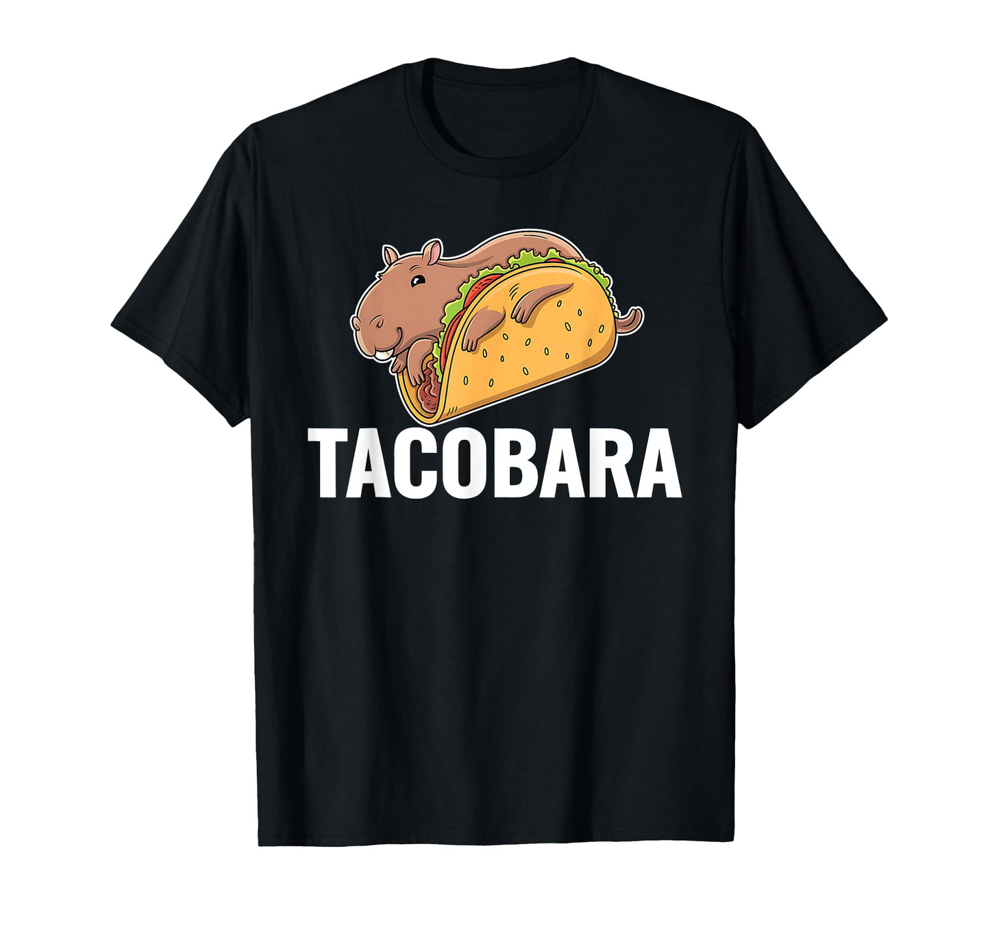 TACOBARA Capybara Funny Mexican Food Humor Street Tacos T-Shirt