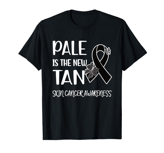 Pale Is The New Tan | Skin Cancer Survivor Melanoma Warrior T-Shirt