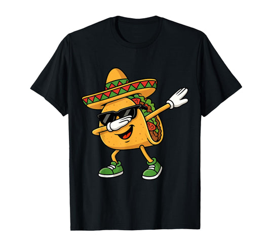 Dabbing Taco Cinco De Mayo Men 5 De Mayo Fiesta Boys Mexican T-Shirt