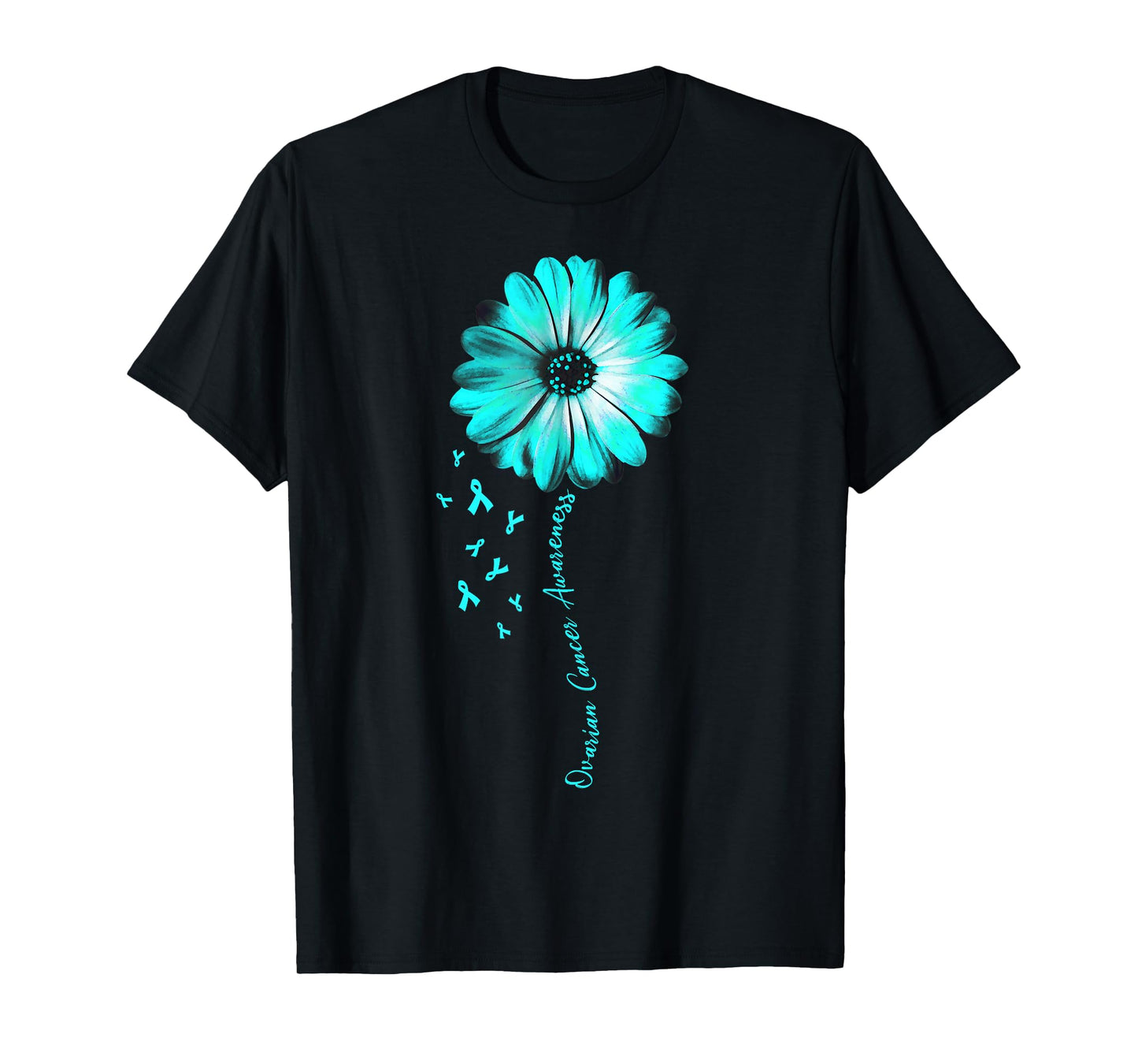 Daisy Flower Ovarian Cancer Awareness Gifts T-Shirt