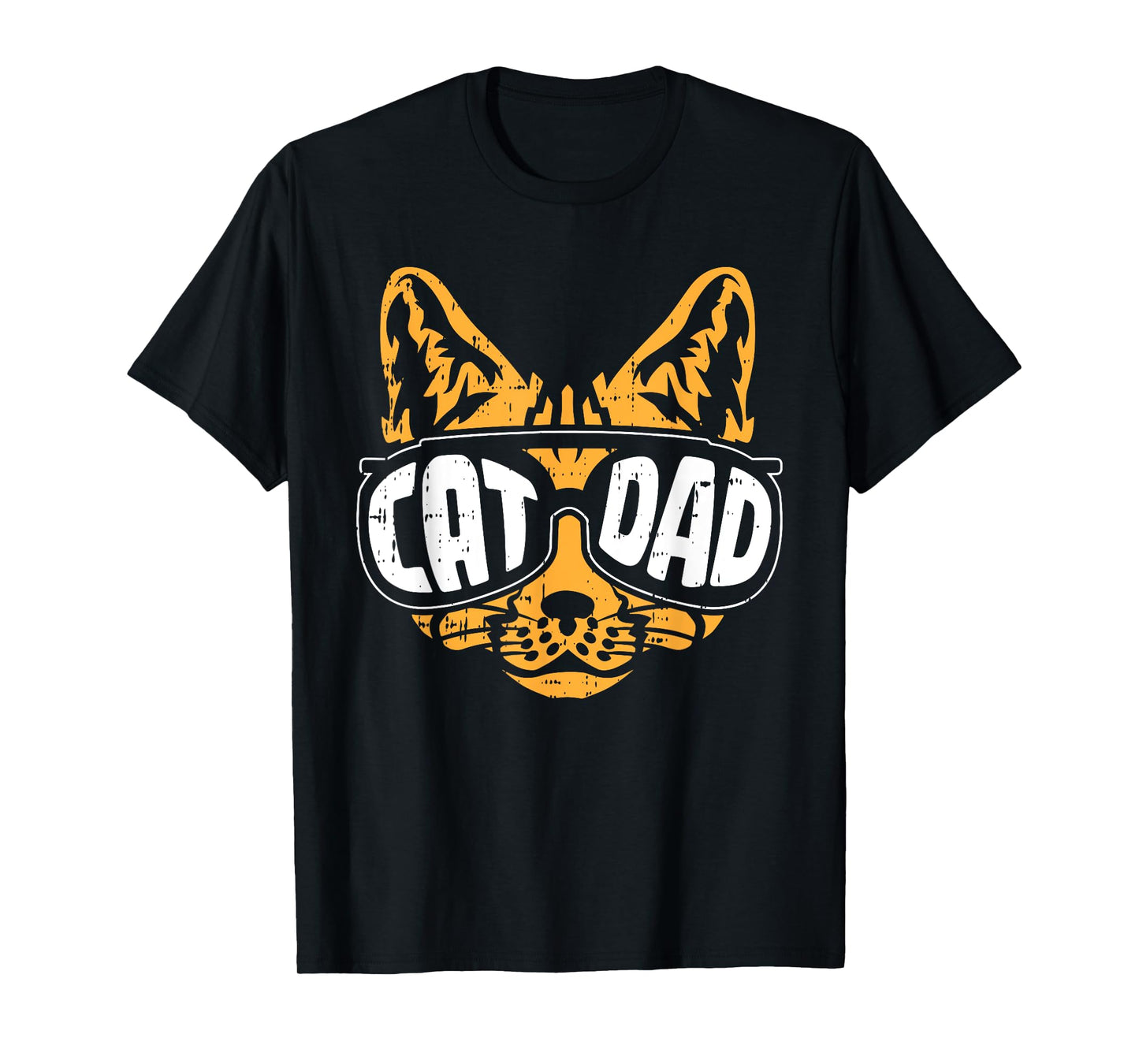 Cat Dad Fathers Day Kitten Lover Papa Grandpa Daddy Men T-Shirt