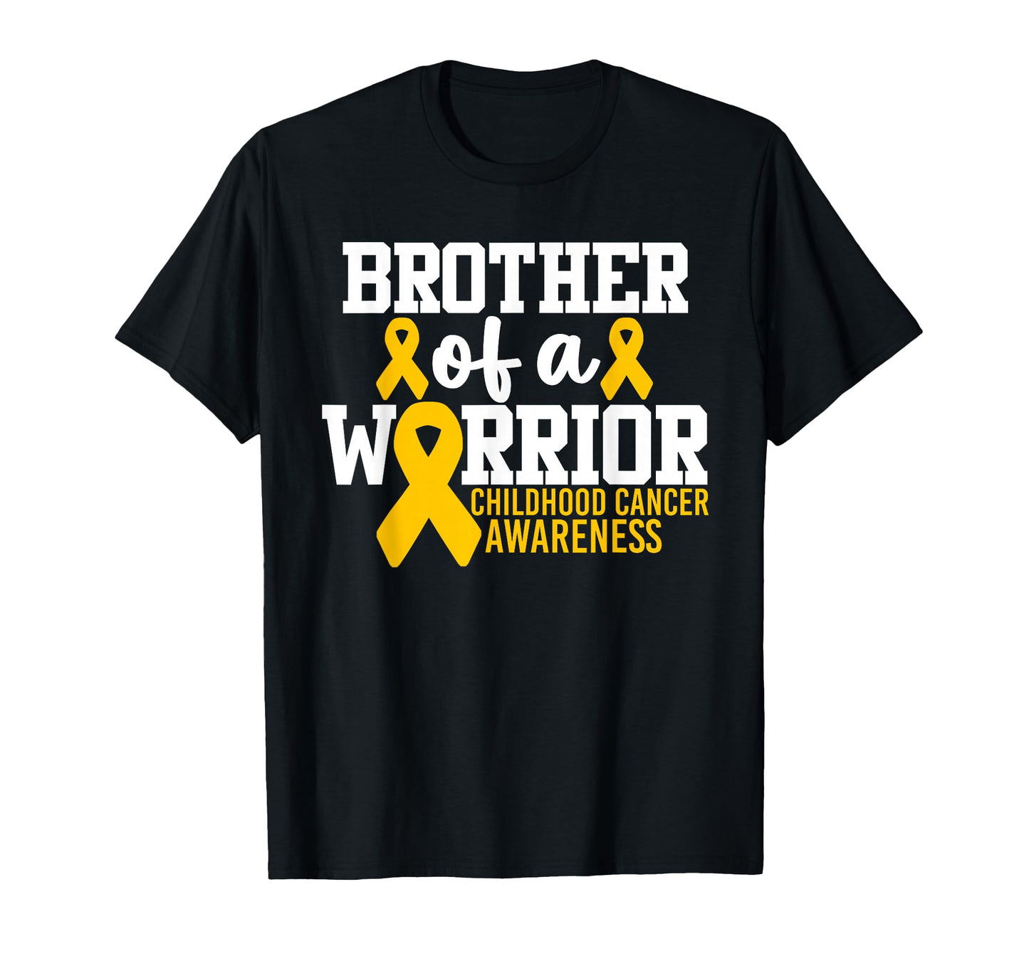 Brother Of A Warrior Childhood Cancer Awareness T-Shirt