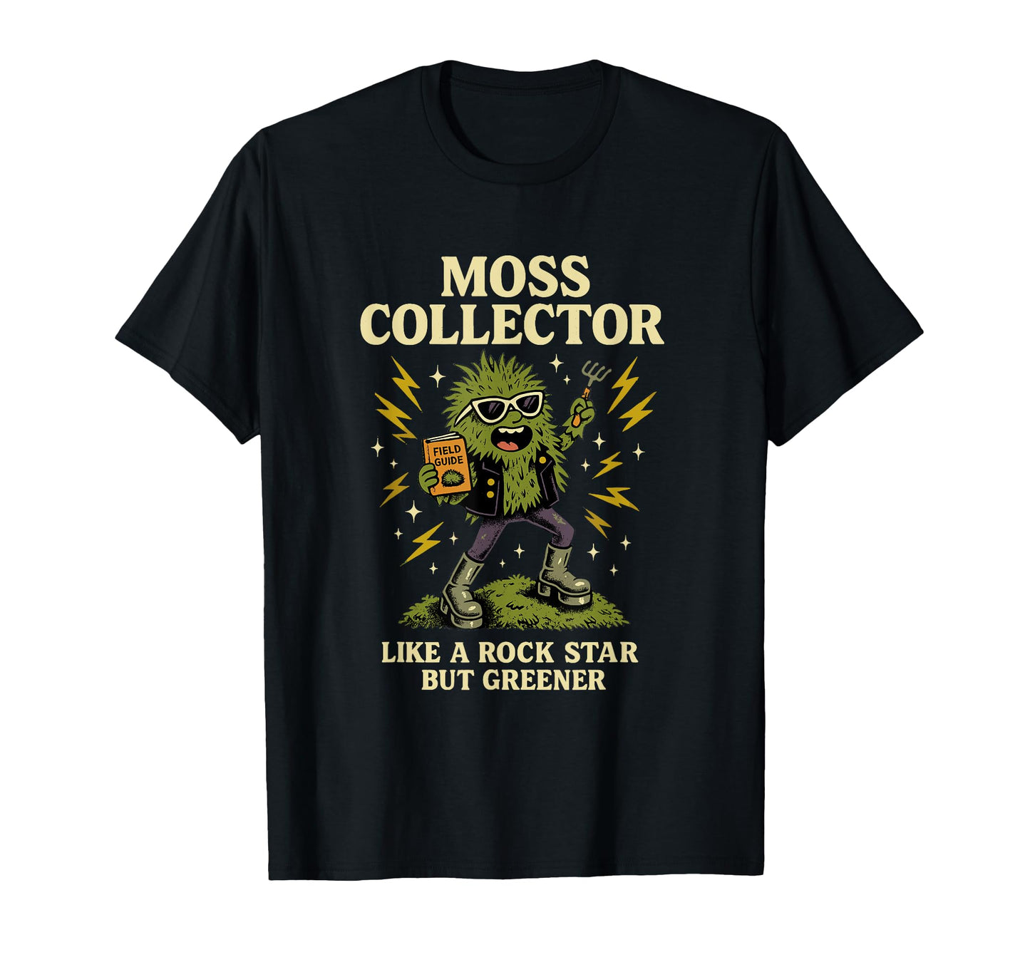 Moss Collector Like A Rock Star Nature Field Guide T-Shirt