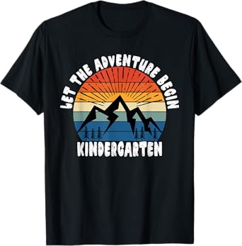 Kindergarten Grade 1st Day of School Let The Adventure Begin T-Shirt
