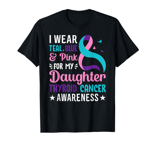 Thyroid Father/Mother of a Warrior Thyroid Cancer Awareness T-Shirt