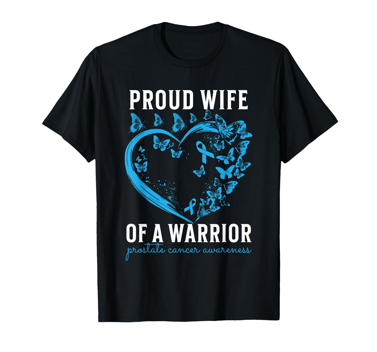 Proud Wife of Warrior Prostate Cancer Survivor Ribbon Women T-Shirt
