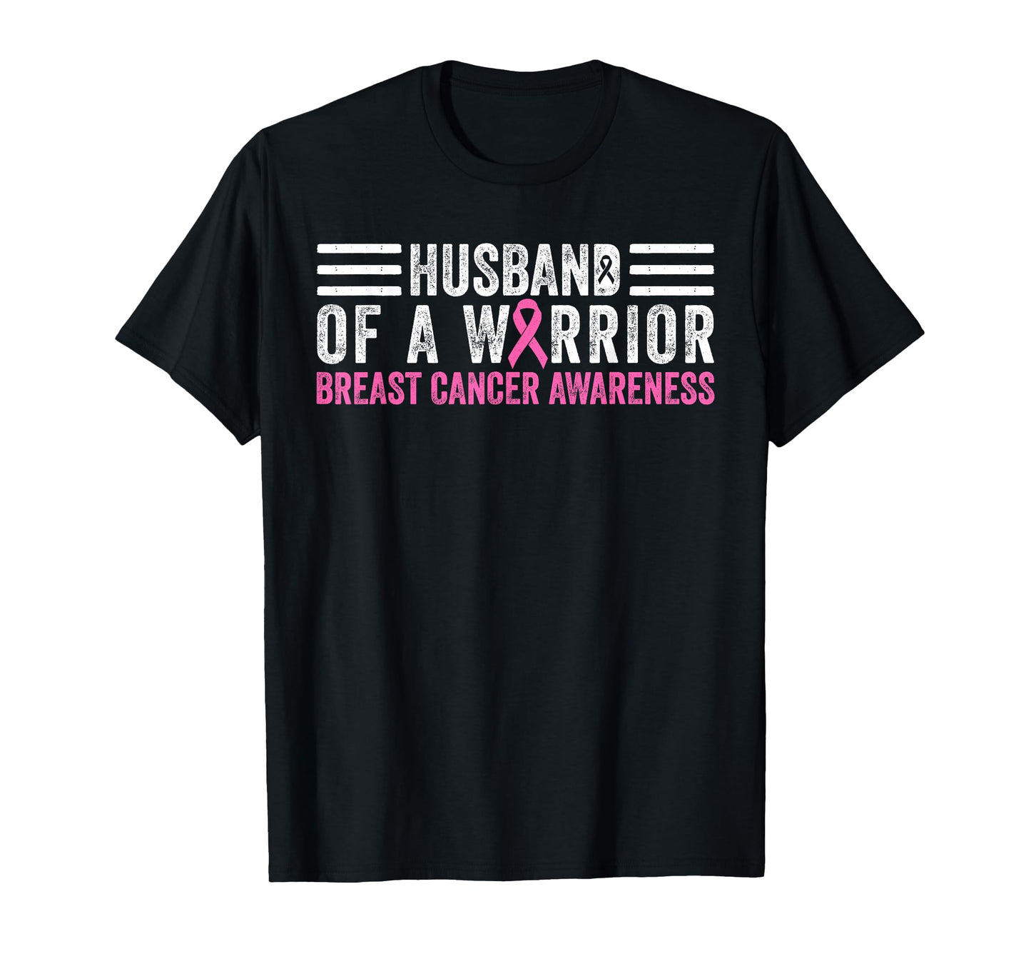 Husband of a Warrior Breast Cancer Awareness T-Shirt