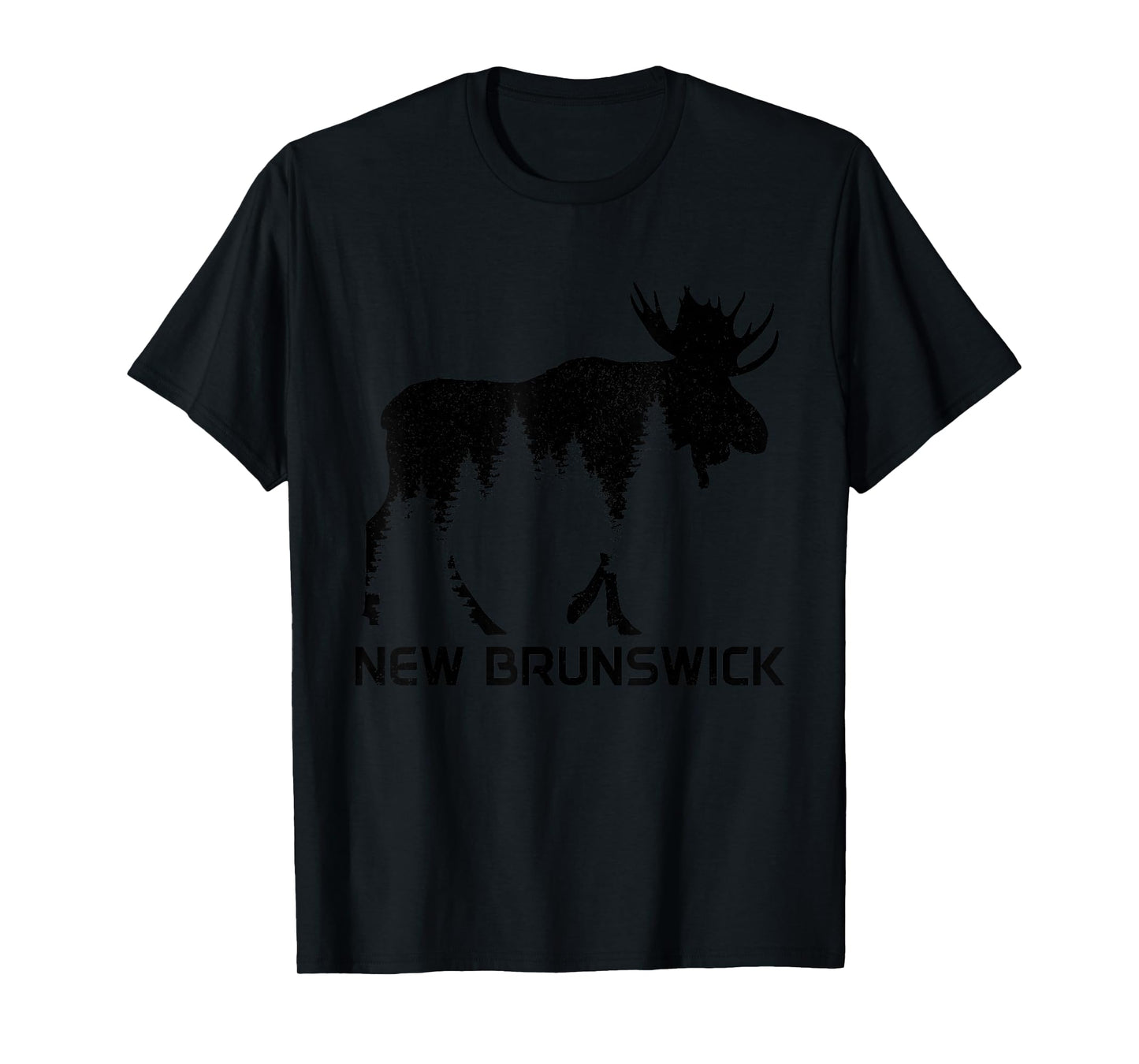 New Brunswick Canada Vintage Moose Souvenir T-Shirt