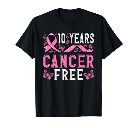10 Years Breast Cancer Free Survivor Women T-Shirt