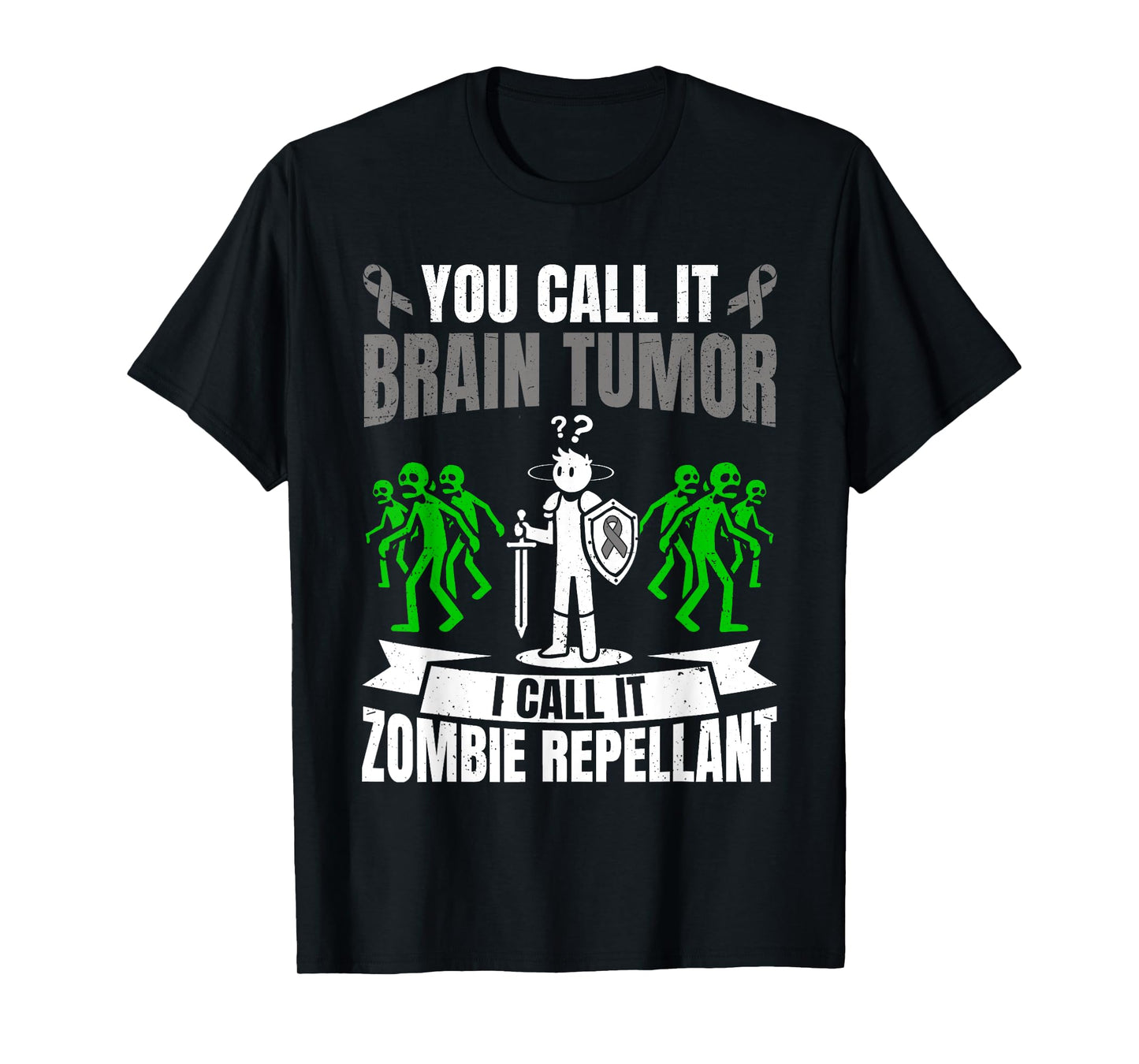 Brain Tumor Warrior Funny Brain Cancer T-Shirt