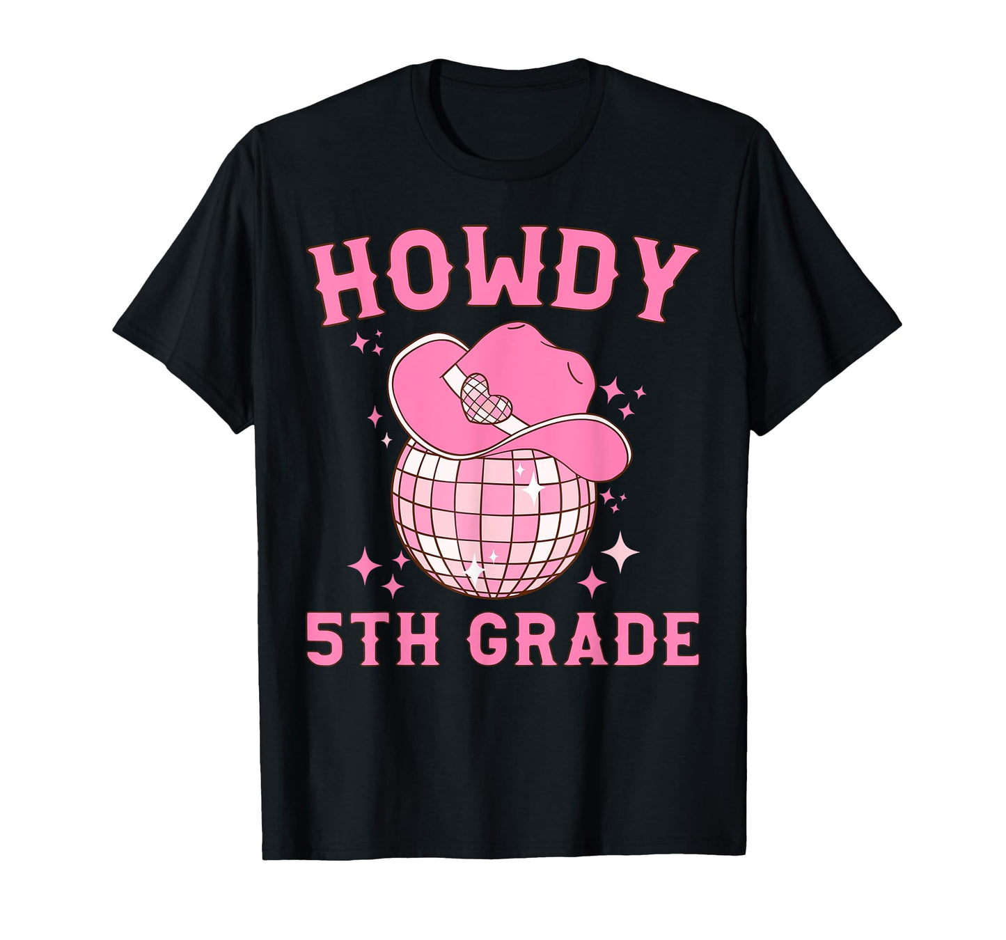 Disco Cowboy Howdy 5th Grade Teacher Western Back To School T-Shirt