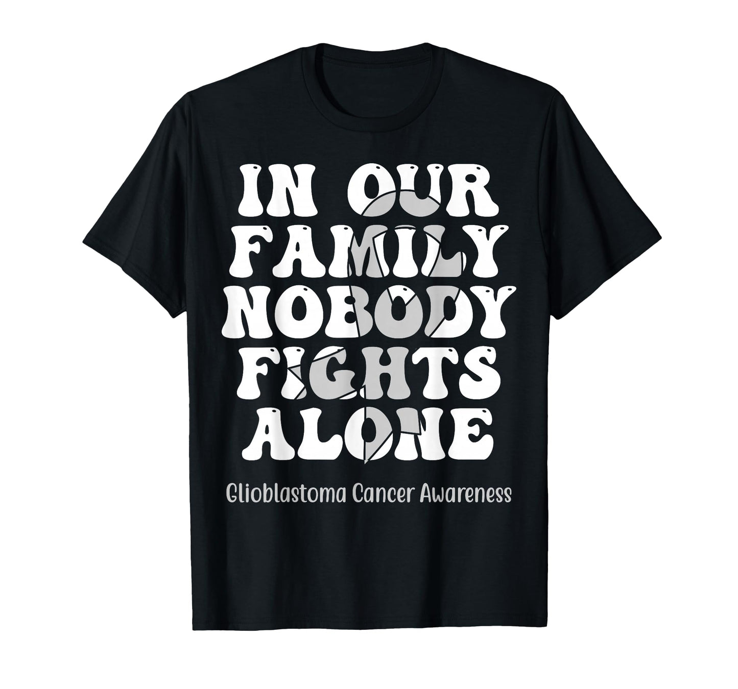Support Squad Glioblastoma Awareness Brain Tumor Cancer T-Shirt