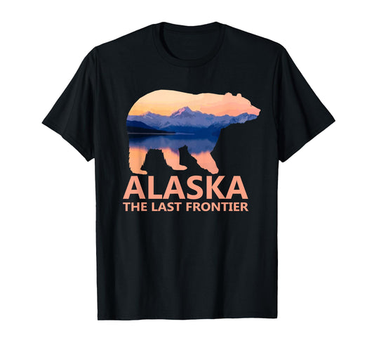 Alaska The Last Frontier Grizzly Bear Lake Gift T-Shirt